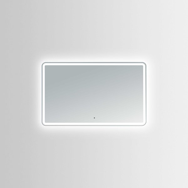 Innoci-Usa Hermes 60 in. W x 36 in. H Rectangular Round Corner LED Mirror with Touchless Control 63606036